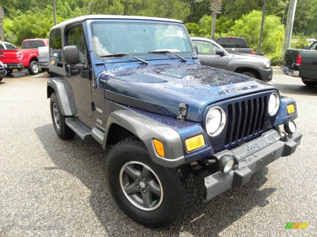 2004 Wrangler X 4x4 - Patriot Blue Pearl / Dark Slate Gray photo #1