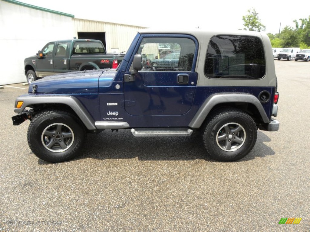 2004 Wrangler X 4x4 - Patriot Blue Pearl / Dark Slate Gray photo #2