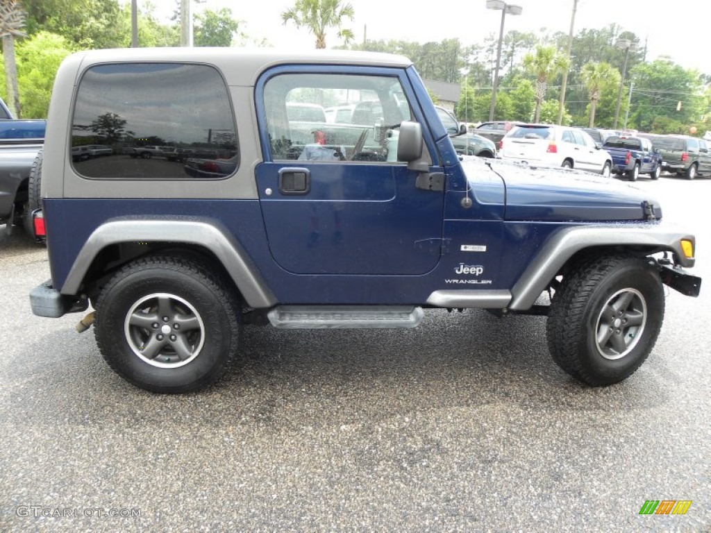 2004 Wrangler X 4x4 - Patriot Blue Pearl / Dark Slate Gray photo #7