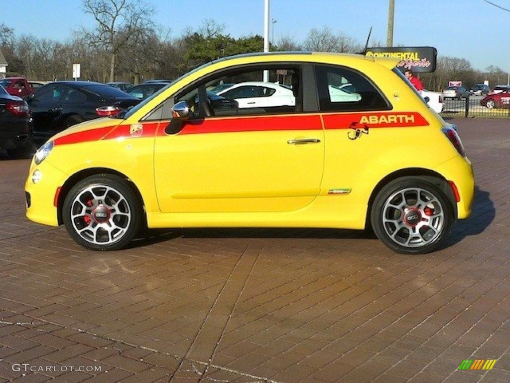 Giallo (Yellow) 2012 Fiat 500 Sport Exterior Photo #64965595