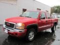2005 Fire Red GMC Sierra 1500 SLE Extended Cab 4x4  photo #1