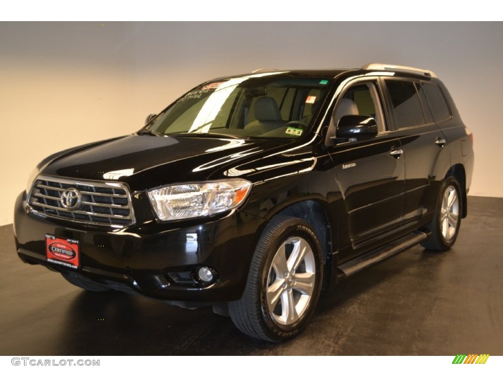 2009 Highlander Limited - Black / Sand Beige photo #1