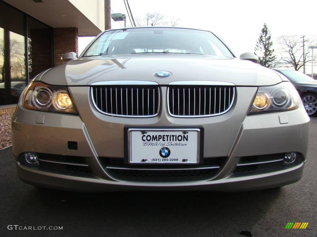 2007 3 Series 335xi Sedan - Platinum Bronze Metallic / Beige photo #2