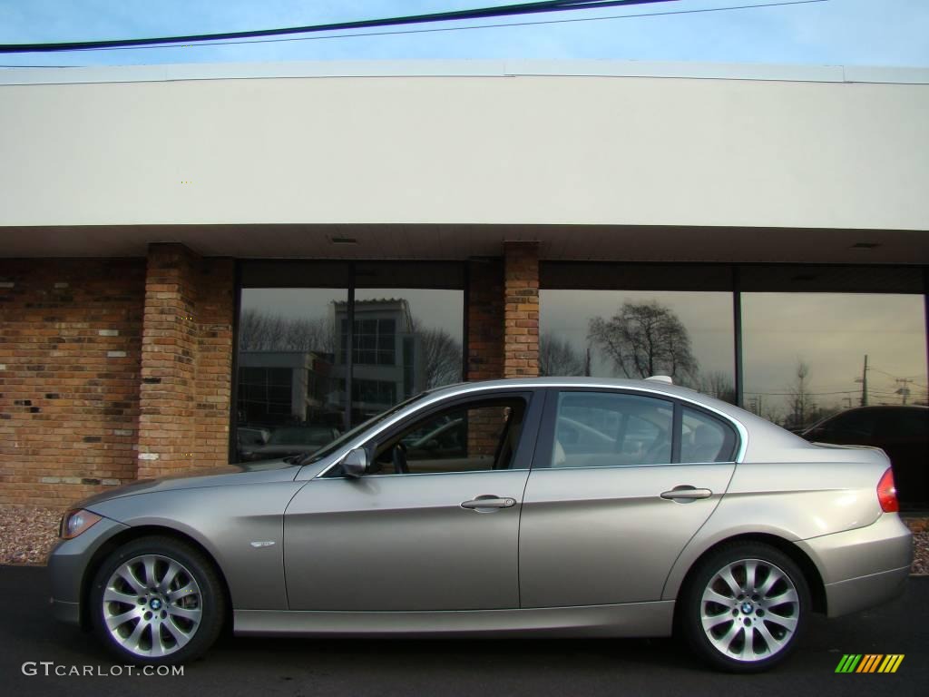 2007 3 Series 335xi Sedan - Platinum Bronze Metallic / Beige photo #3