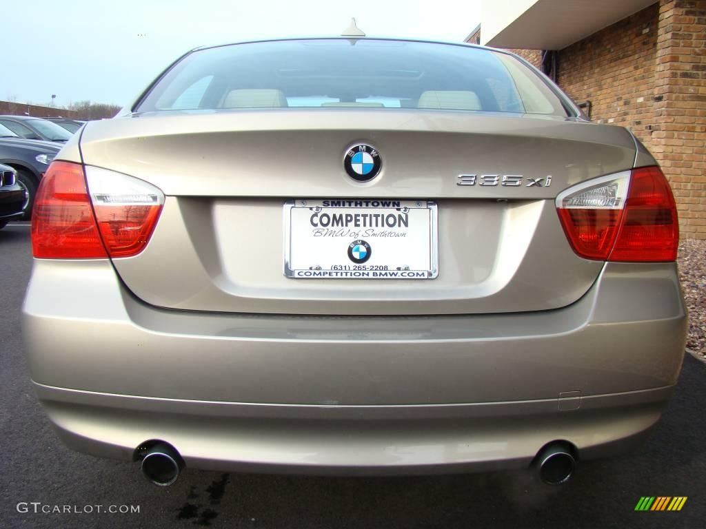 2007 3 Series 335xi Sedan - Platinum Bronze Metallic / Beige photo #4