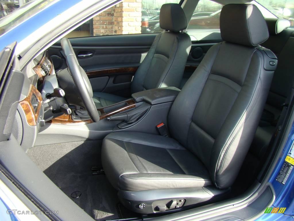 2007 3 Series 328xi Coupe - Montego Blue Metallic / Black photo #8