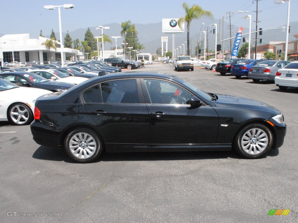 2009 3 Series 328i Sedan - Black Sapphire Metallic / Saddle Brown Dakota Leather photo #3