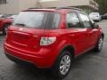 2011 Vivid Red Suzuki SX4 Crossover AWD  photo #2