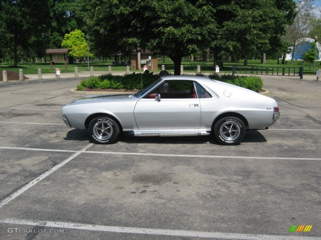 1968 AMX 390 - Turbo Silver Metallic / Red photo #8