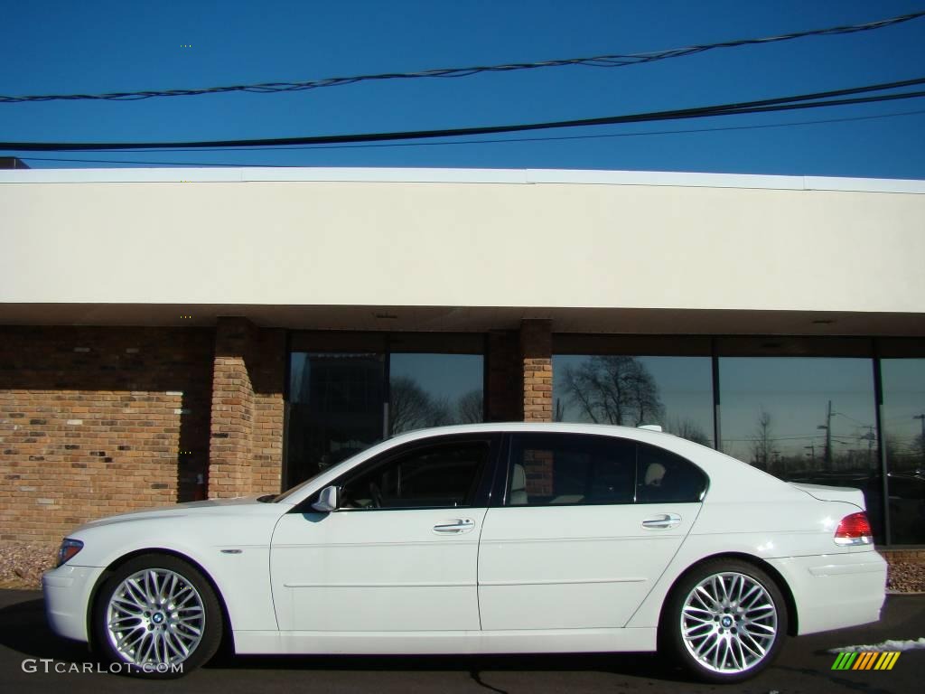 2007 7 Series 750Li Sedan - Alpine White / Cream Beige photo #3