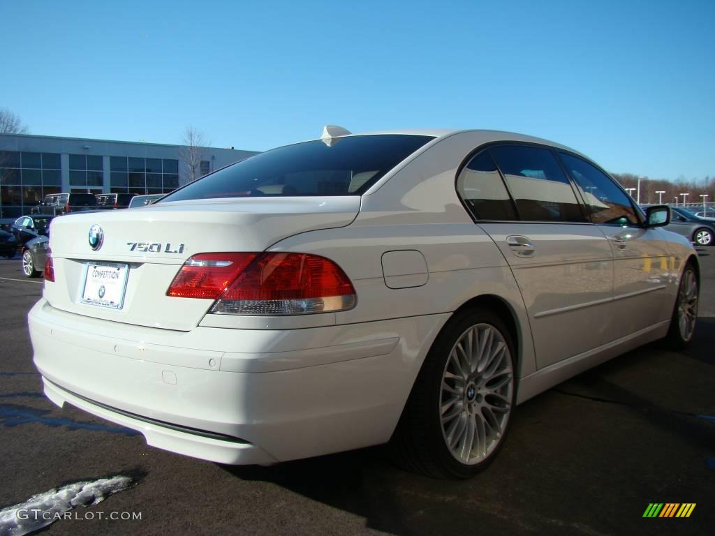 2007 7 Series 750Li Sedan - Alpine White / Cream Beige photo #5