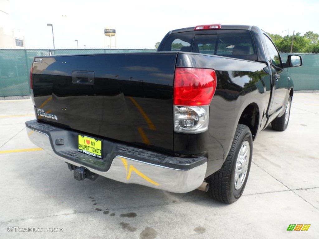 2007 Tundra SR5 Regular Cab - Black / Beige photo #3