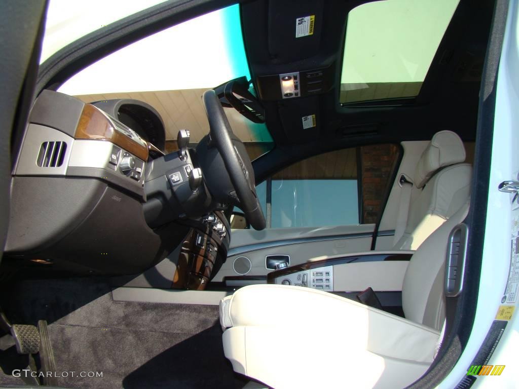 2007 7 Series 750Li Sedan - Alpine White / Cream Beige photo #8