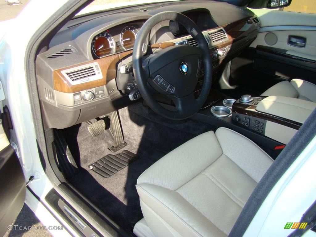 2007 7 Series 750Li Sedan - Alpine White / Cream Beige photo #9