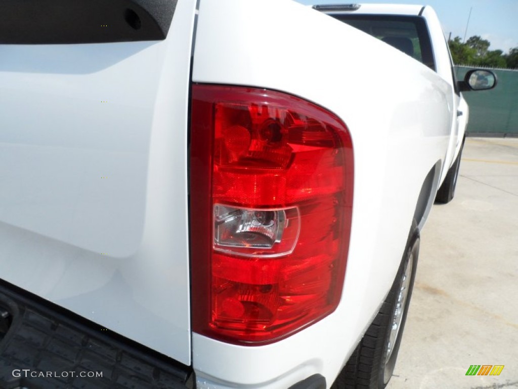 2007 Silverado 1500 Work Truck Regular Cab - Summit White / Dark Titanium Gray photo #14