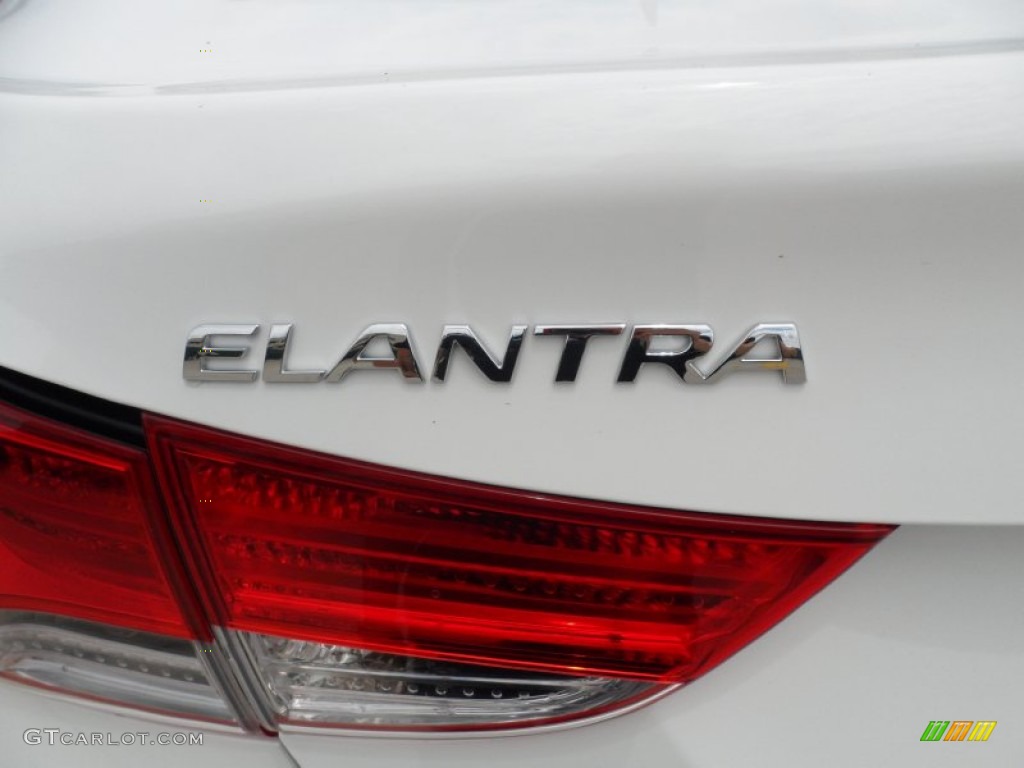 2013 Elantra Limited - Shimmering White / Beige photo #15