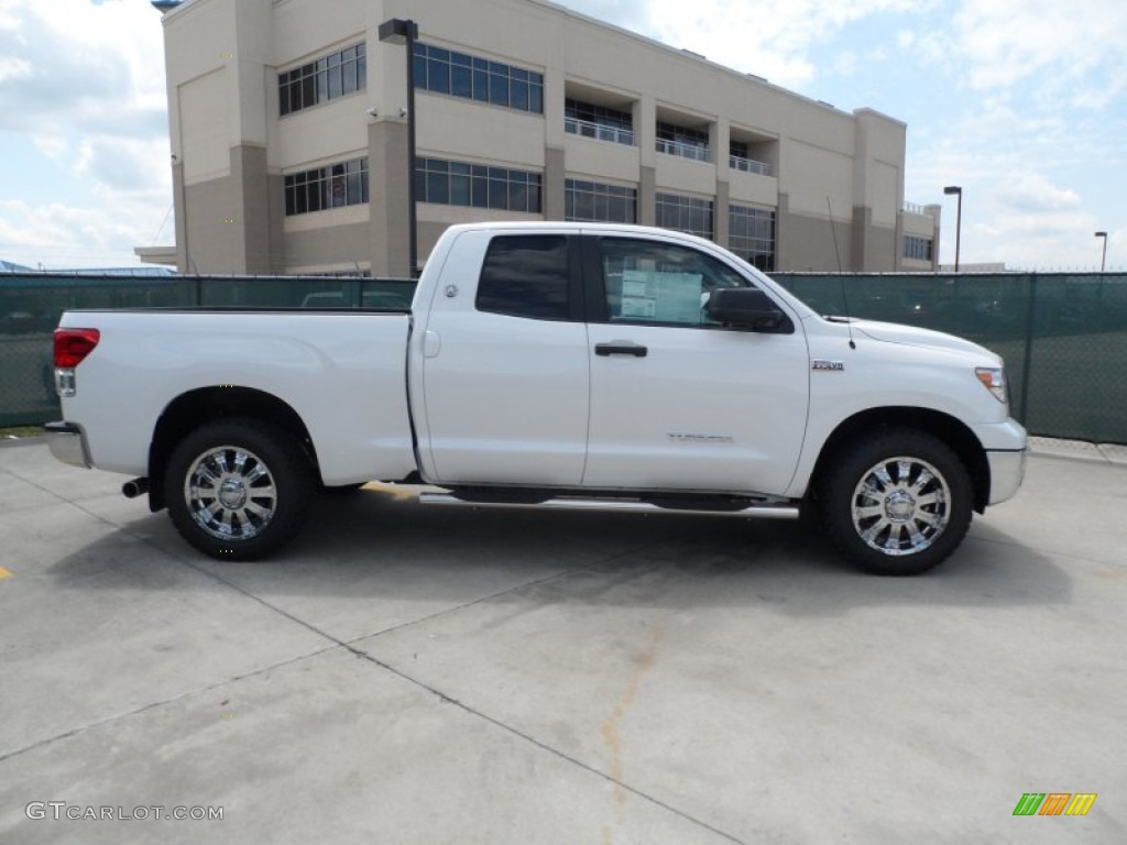 2012 Tundra Texas Edition Double Cab 4x4 - Super White / Sand Beige photo #2