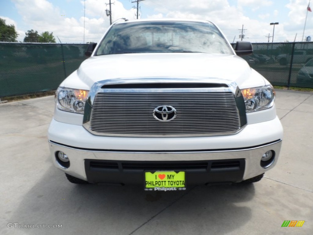 2012 Tundra Texas Edition Double Cab 4x4 - Super White / Sand Beige photo #8