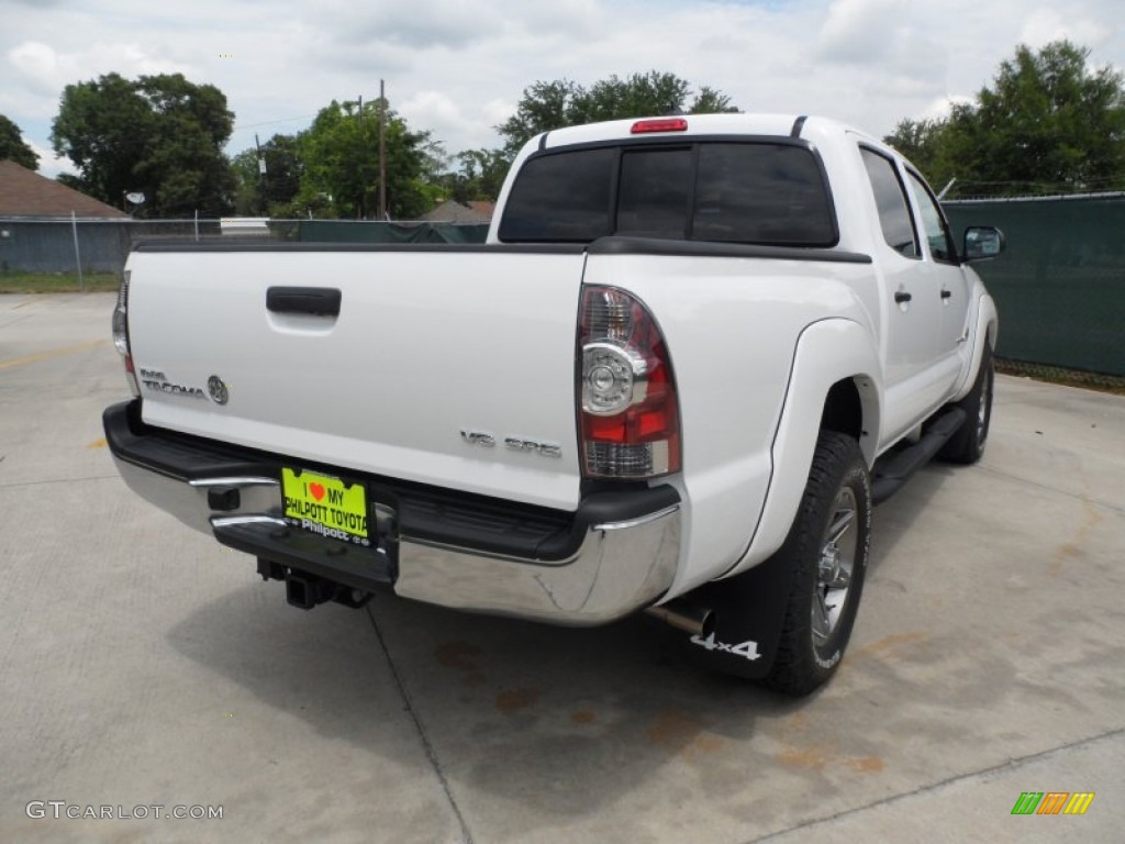 2012 Tacoma V6 Texas Edition Double Cab 4x4 - Super White / Graphite photo #3