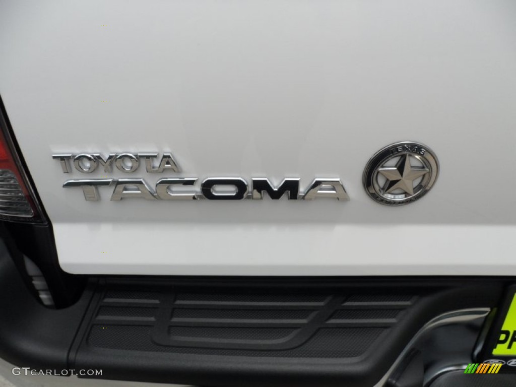2012 Tacoma V6 Texas Edition Double Cab 4x4 - Super White / Graphite photo #16