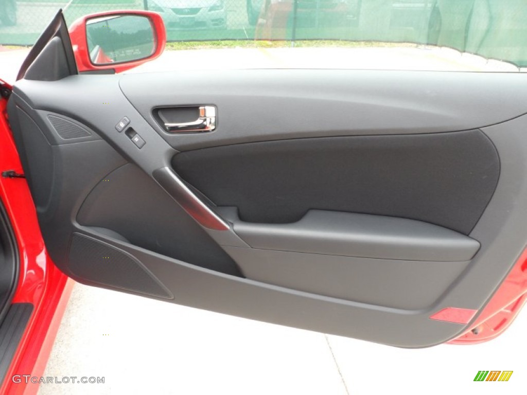 2012 Hyundai Genesis Coupe 2.0T Black Cloth Door Panel Photo #64973788