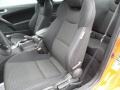 2012 Hyundai Genesis Coupe Black Cloth Interior Front Seat Photo