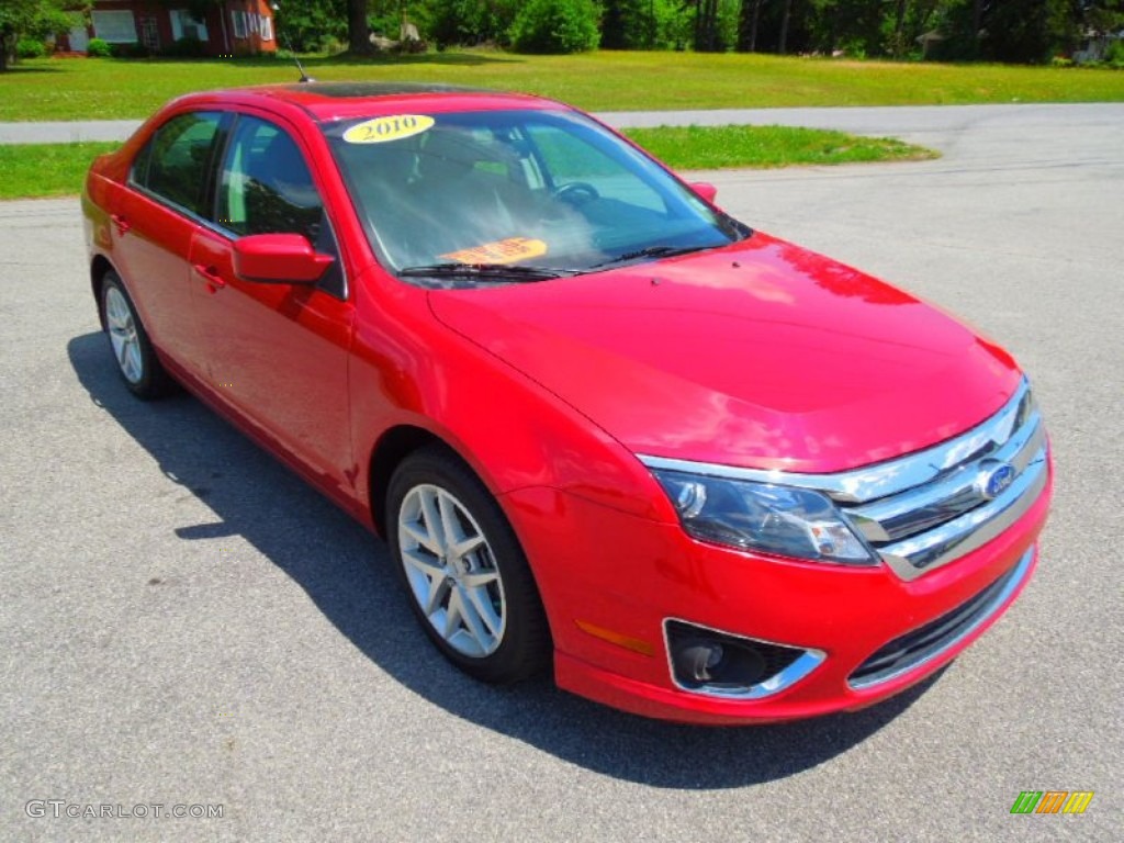 2010 Fusion SEL - Red Candy Metallic / Charcoal Black photo #3
