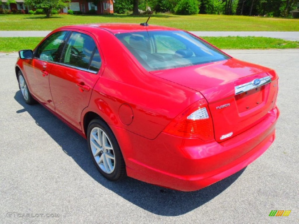2010 Fusion SEL - Red Candy Metallic / Charcoal Black photo #5
