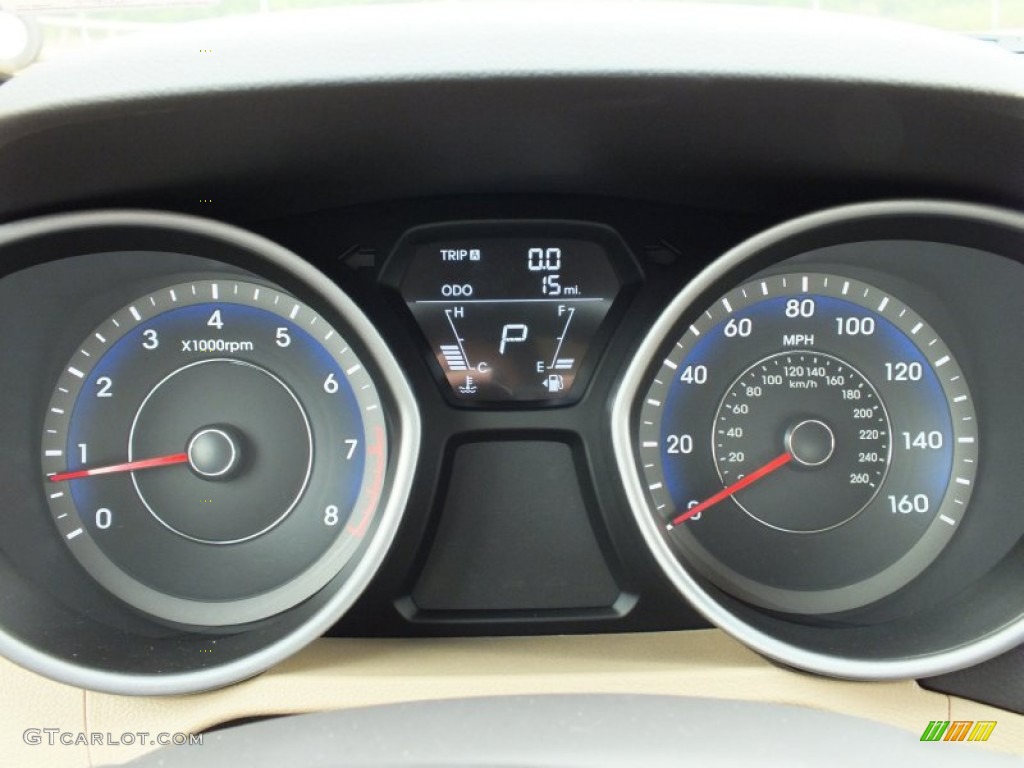 2013 Hyundai Elantra GLS Gauges Photo #64978550