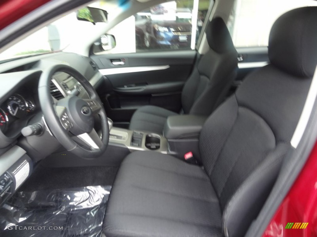 Off Black Interior 2010 Subaru Legacy 2.5i Premium Sedan Photo #64978887