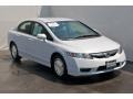 Spectrum White Pearl 2010 Honda Civic Hybrid Sedan Exterior