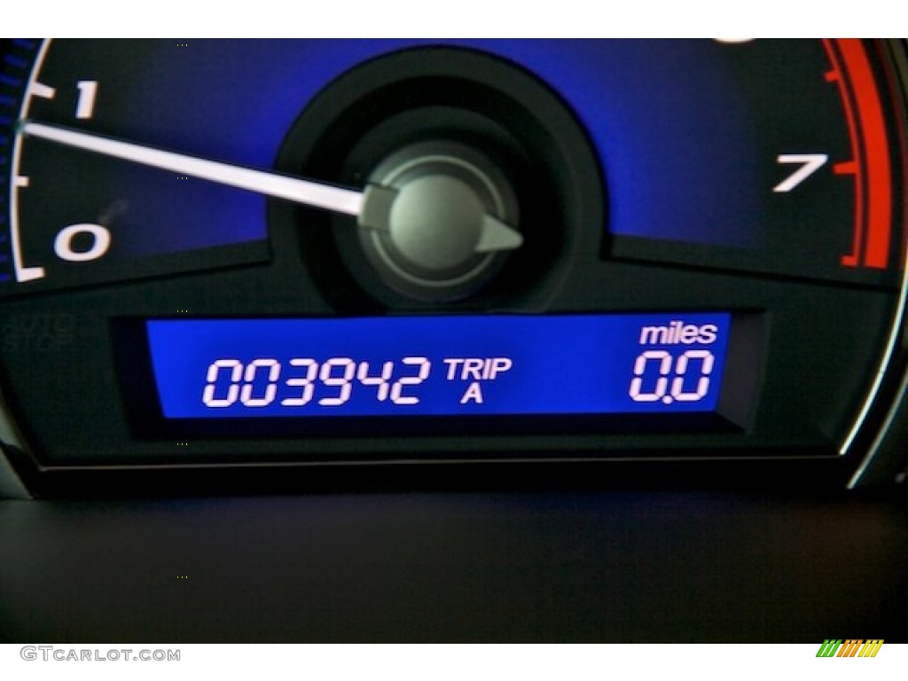 2010 Civic Hybrid Sedan - Spectrum White Pearl / Blue photo #12