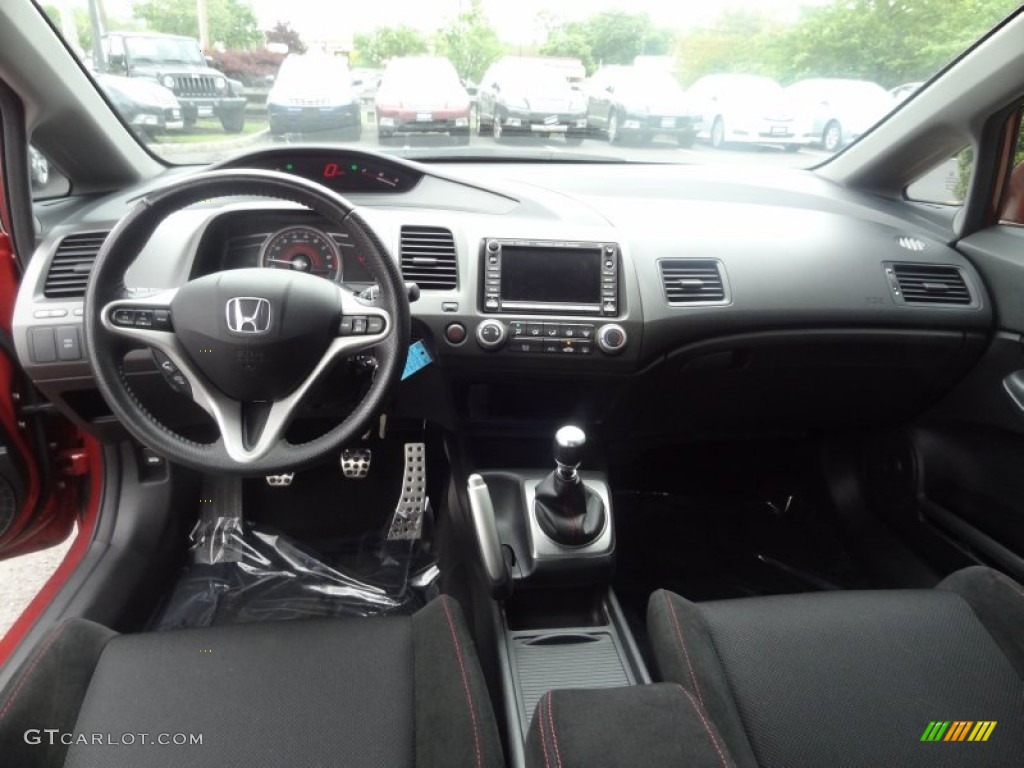 2010 Honda Civic Si Sedan Black Dashboard Photo #64979180