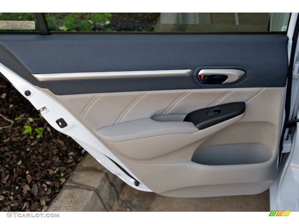 2010 Honda Civic Hybrid Sedan Blue Door Panel Photo #64979264