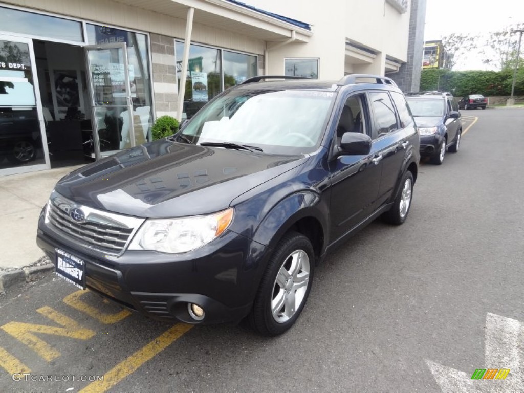 2009 Forester 2.5 X Limited - Dark Gray Metallic / Platinum photo #1