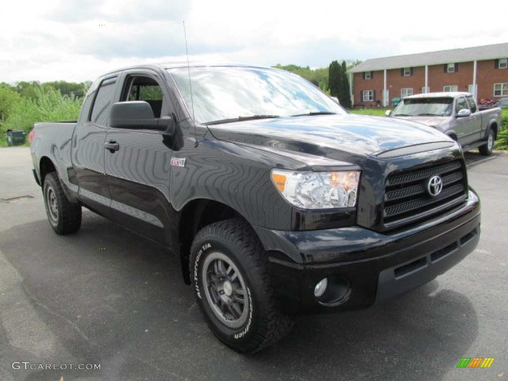 2009 Tundra TRD Rock Warrior Double Cab 4x4 - Black / Black photo #5