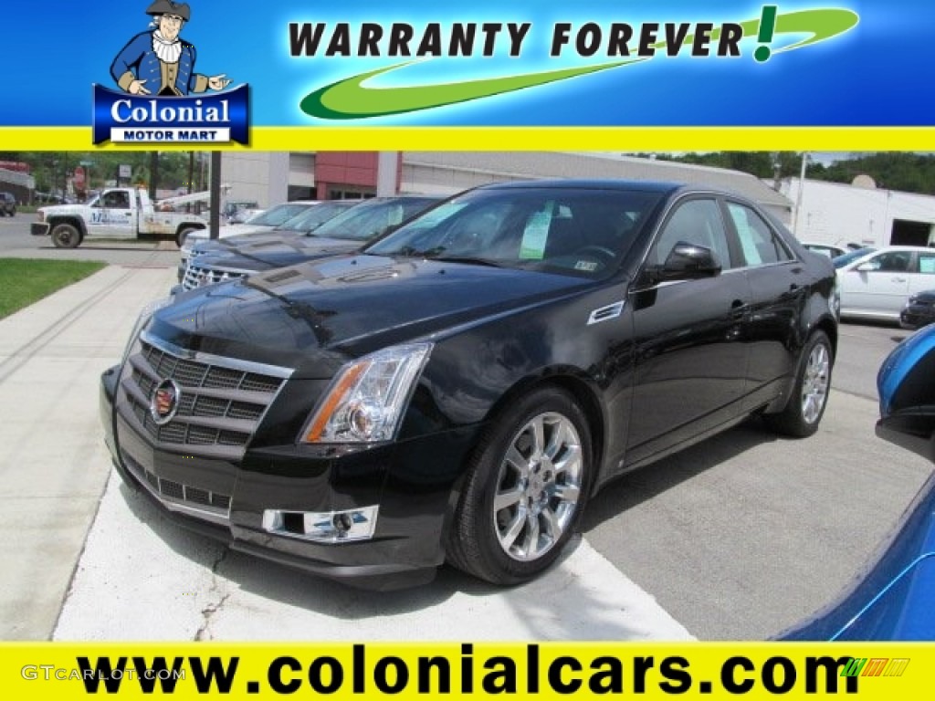 2009 CTS 4 AWD Sedan - Black Ice / Ebony photo #1