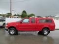 2002 Bright Red Ford F150 XLT SuperCab 4x4  photo #2