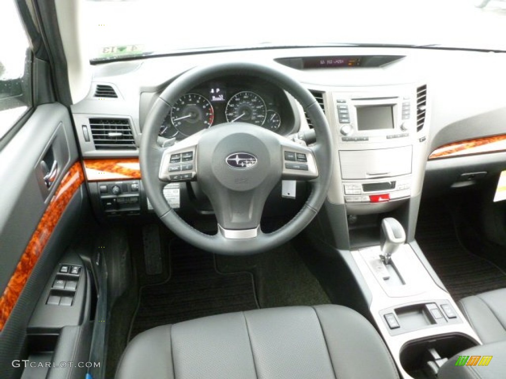 2012 Subaru Legacy 2.5i Limited Off Black Dashboard Photo #64981910