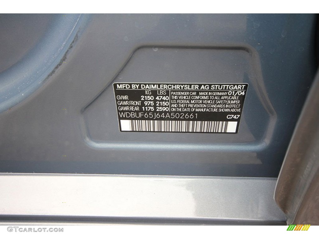 2004 E 320 Sedan - Platinum Blue Metallic / Ash photo #4
