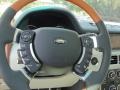 2012 Land Rover Range Rover Duo-Tone Ivory/Jet Interior Steering Wheel Photo