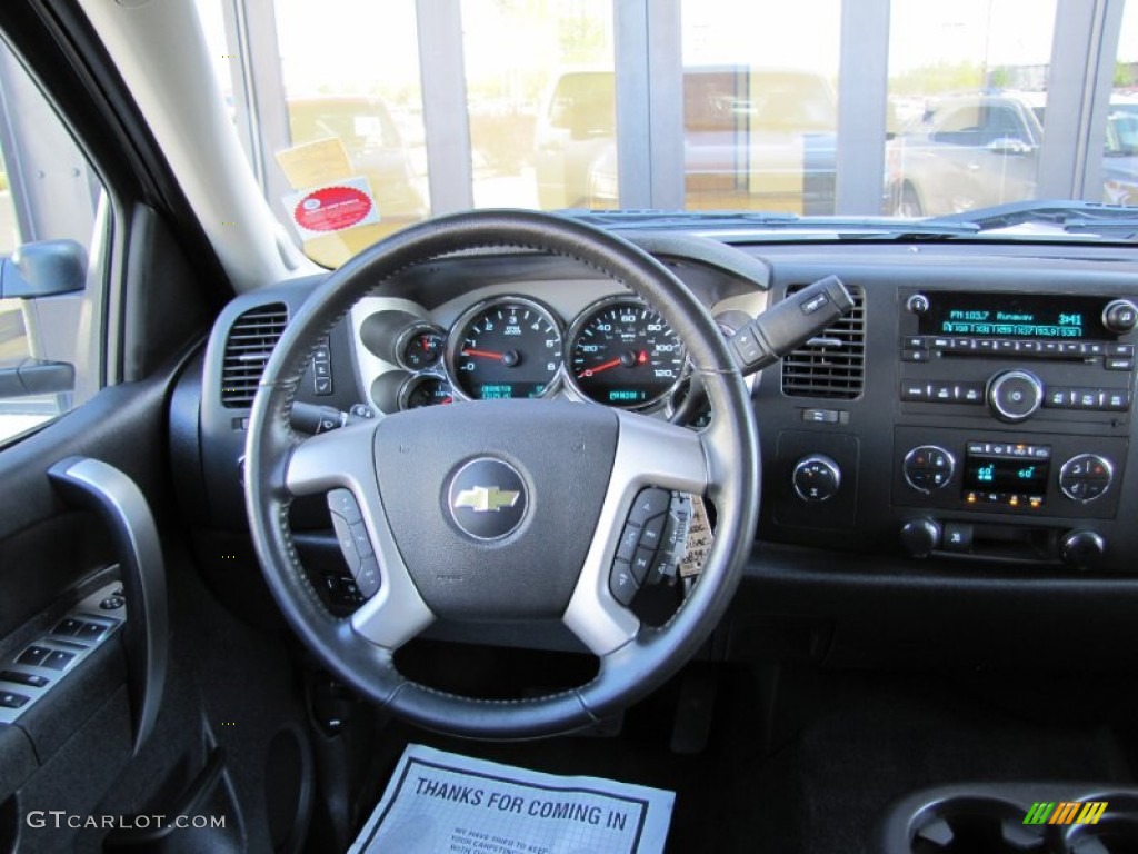 2011 Chevrolet Silverado 2500HD LT Crew Cab 4x4 Ebony Dashboard Photo #64987922