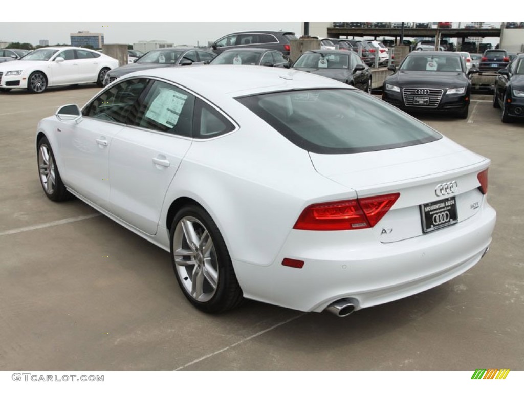 2012 A7 3.0T quattro Premium Plus - Ibis White / Nougat Brown photo #7