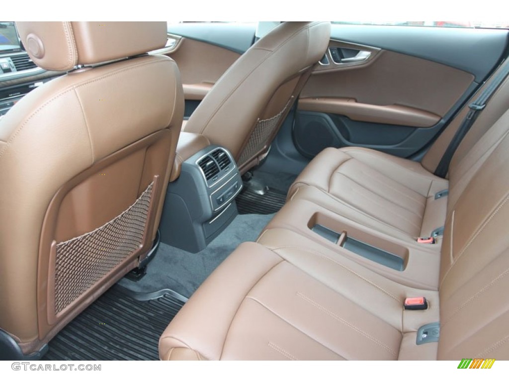 2012 A7 3.0T quattro Premium Plus - Ibis White / Nougat Brown photo #14