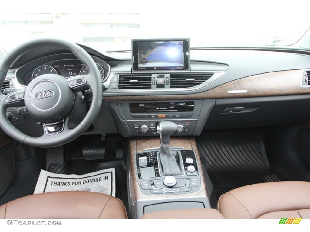 2012 A7 3.0T quattro Premium Plus - Ibis White / Nougat Brown photo #16
