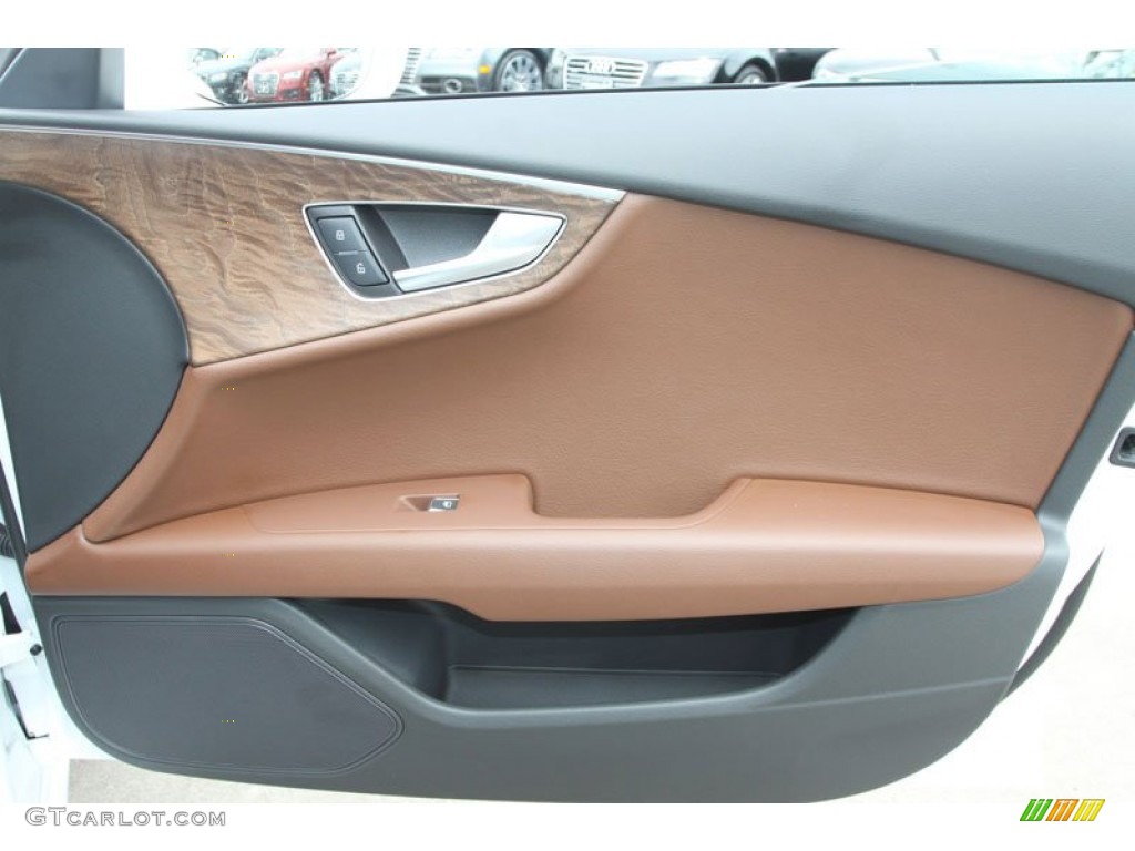 2012 A7 3.0T quattro Premium Plus - Ibis White / Nougat Brown photo #29