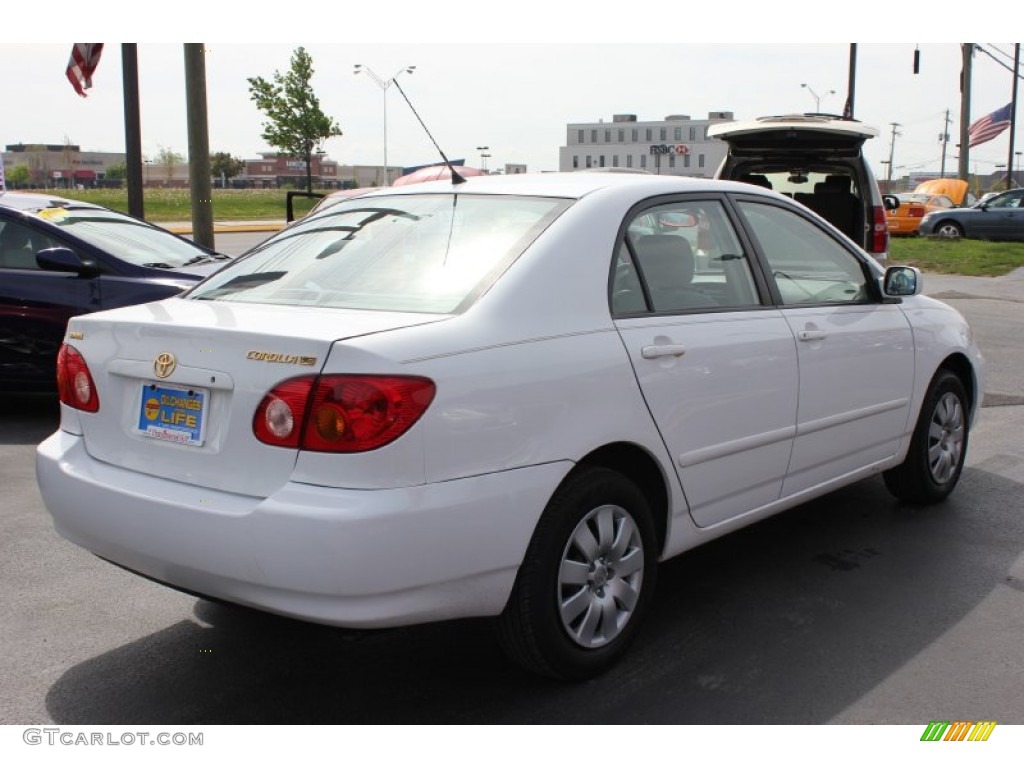 2003 Corolla LE - Super White / Light Gray photo #11