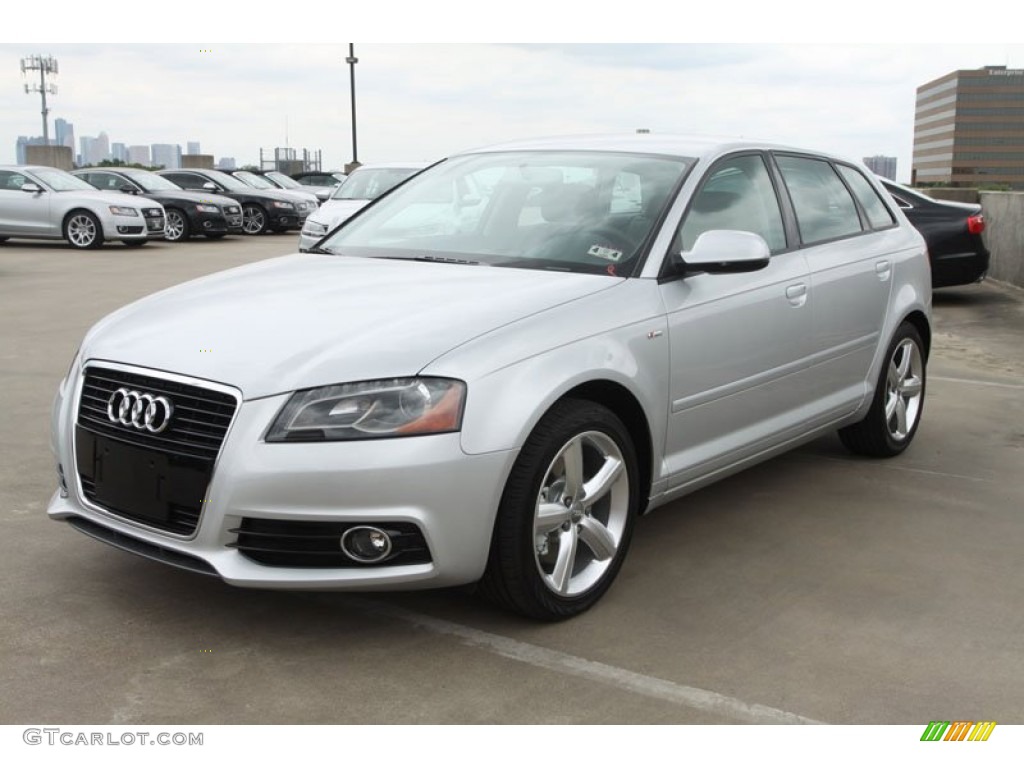 Ice Silver Metallic 2012 Audi A3 2.0T Exterior Photo #64992632