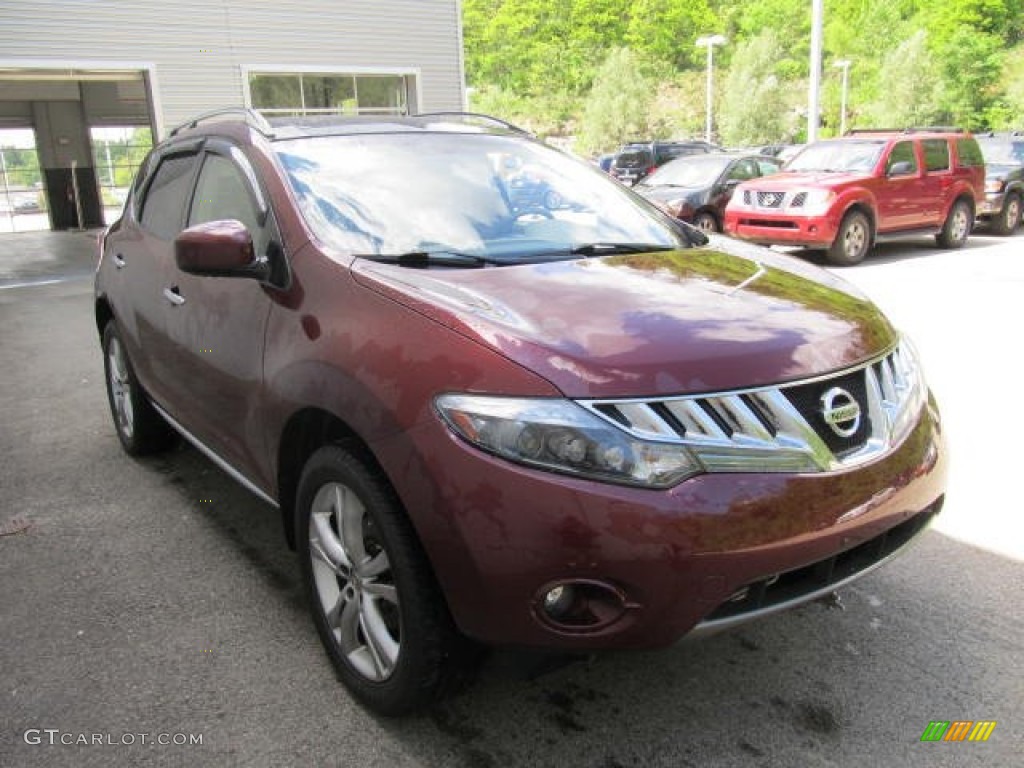 2009 Murano LE AWD - Merlot Metallic / Beige photo #5