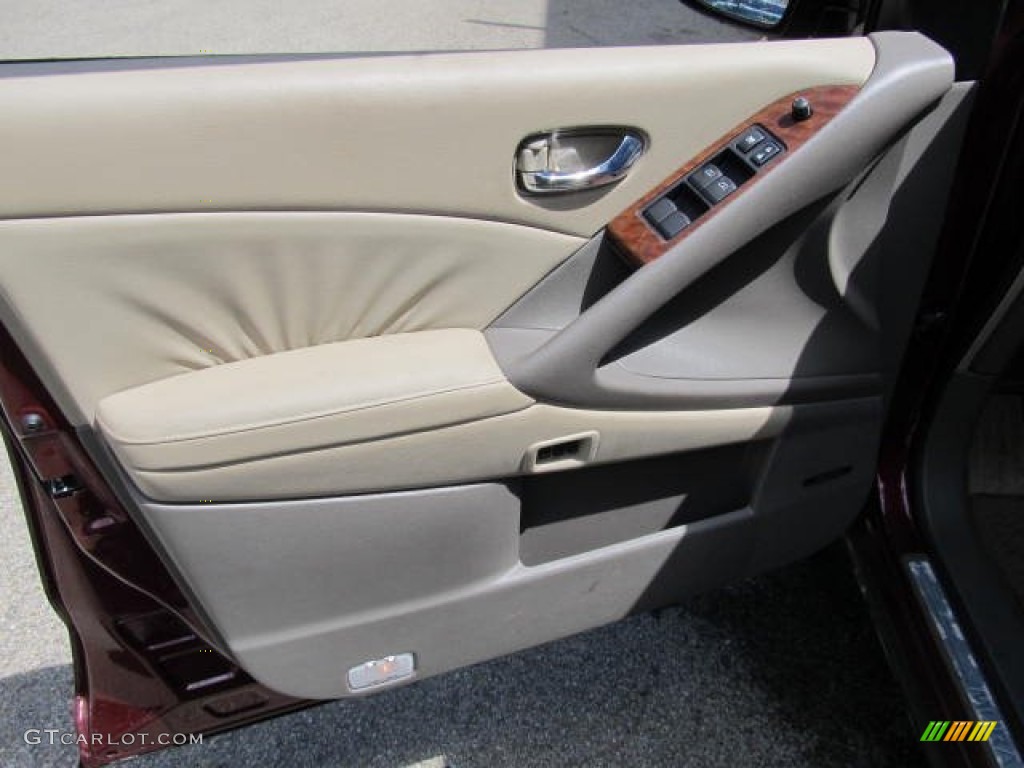 2009 Murano LE AWD - Merlot Metallic / Beige photo #7